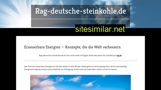 rag-deutsche-steinkohle.de alternative sites