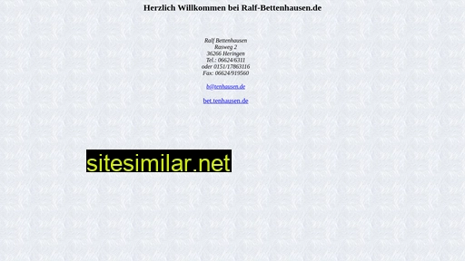 ralf-bettenhausen.de alternative sites