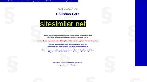 ra-christian-loth.de alternative sites