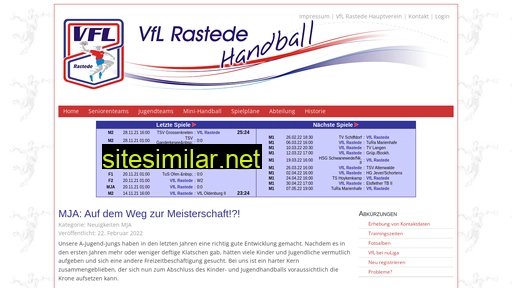 Rastede-handball similar sites