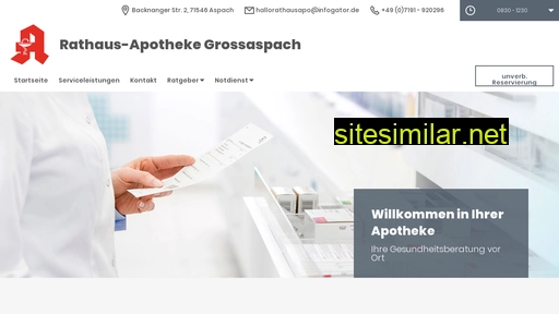 rathaus-apotheke-grossaspach.de alternative sites