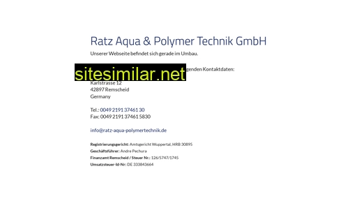 ratz-aqua-polymertechnik.de alternative sites