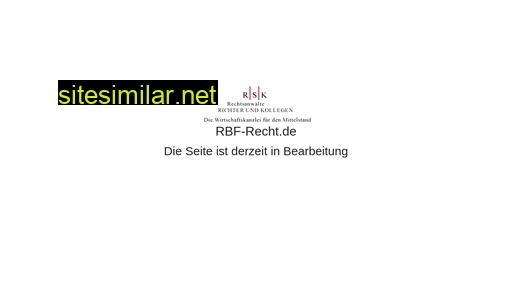 rbf-recht.de alternative sites