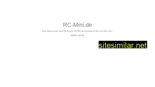 rc-mini.de alternative sites