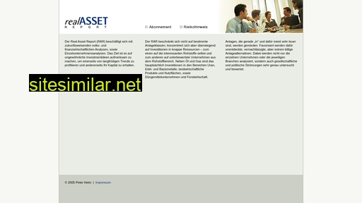 real-asset-report.de alternative sites