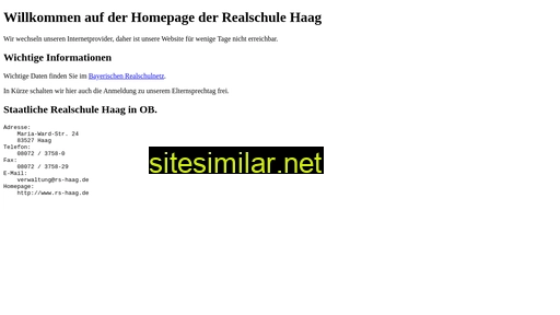 realschulehaag.de alternative sites