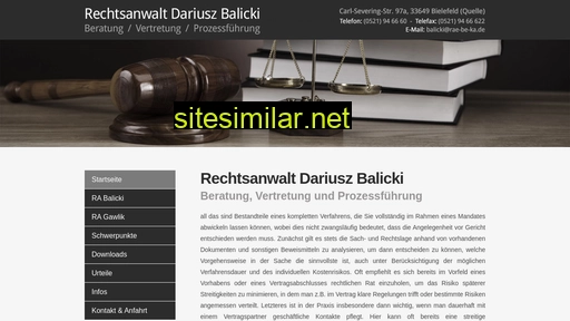 Rechtsanwalt-balicki similar sites