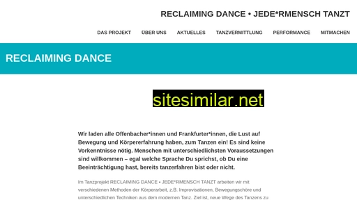 reclaiming-dance.de alternative sites