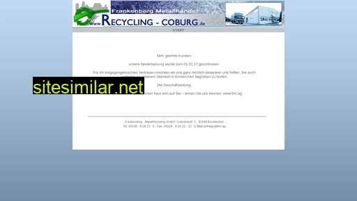 recycling-coburg.de alternative sites