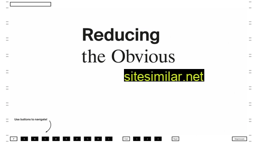 reducing-the-obvious.de alternative sites