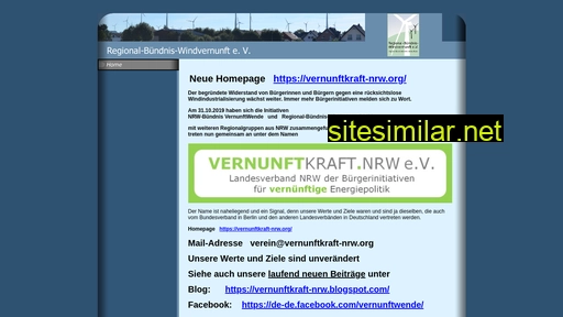 Regionalbuendnis-windvernunft similar sites