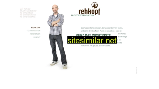 Rehkopftext similar sites