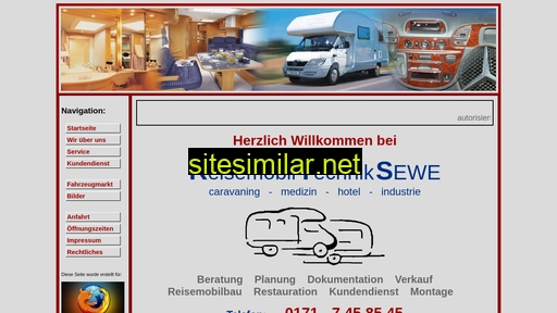 Reisemobiltechnik-sewe similar sites