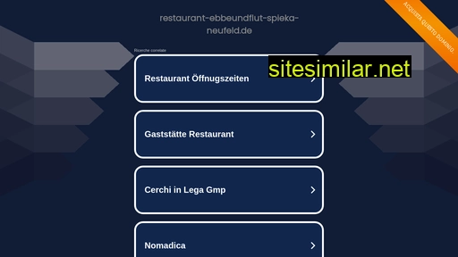 restaurant-ebbeundflut-spieka-neufeld.de alternative sites