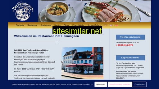 restaurant-piet-henningsen.de alternative sites