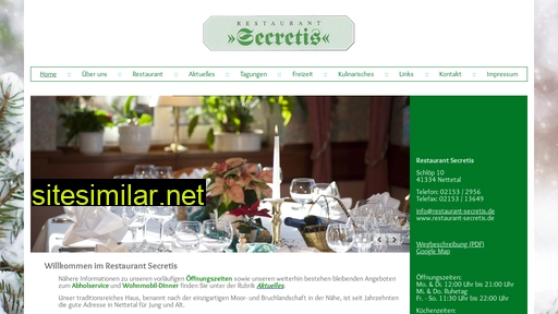 restaurant-secretis.de alternative sites