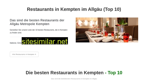 restaurants-kempten.de alternative sites