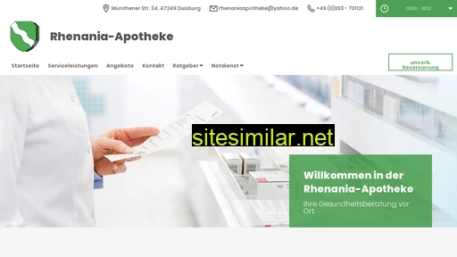 rhenania-apotheke.de alternative sites