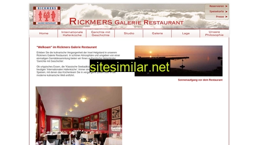rickmers-galerie-restaurant.de alternative sites