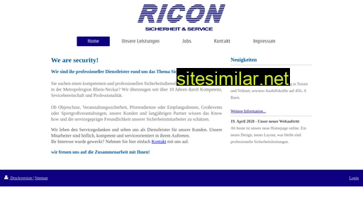 ricon-sicherheit.de alternative sites