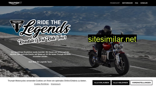 Ride-the-legends similar sites
