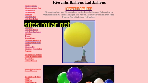 Riesenluftballons-luftballons similar sites