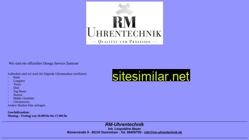 rm-uhrentechnik.de alternative sites