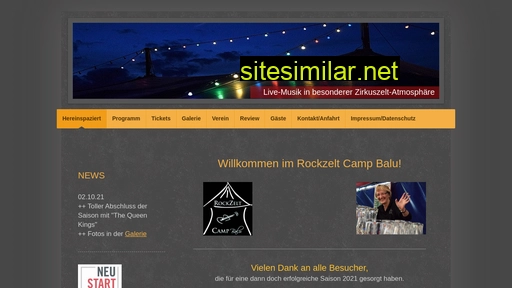 rockzelt-camp-balu.de alternative sites