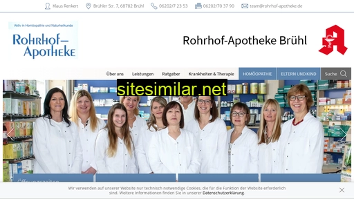 rohrhof-apotheke.de alternative sites