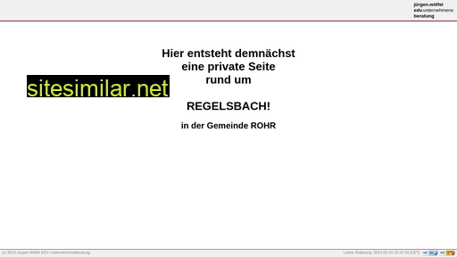 rohr-regelsbach.de alternative sites