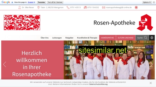 rosenapotheke-weingarten.de alternative sites