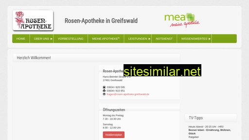 rosen-apotheke-greifswald.de alternative sites