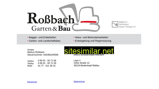 rossbach-gartenbau.de alternative sites