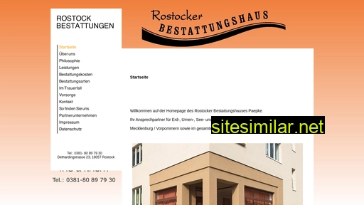 rostocker-bestattungshaus.de alternative sites