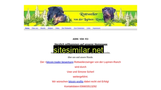 rottweiler-lupinenranch.de alternative sites
