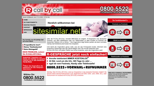 R-call-by-call similar sites