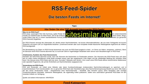 rssfeed-spider.de alternative sites