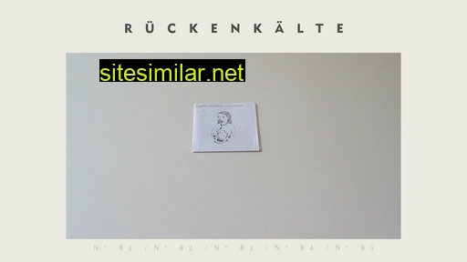 rueckenkaelte.de alternative sites