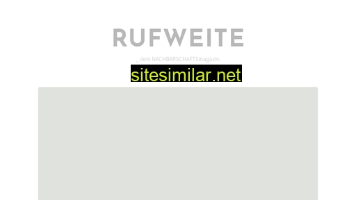 Rufweite-magazin similar sites