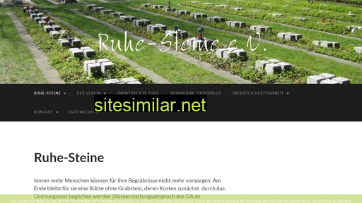 ruhesteine-ev.de alternative sites