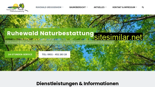 ruhewald-naturbestattung.de alternative sites