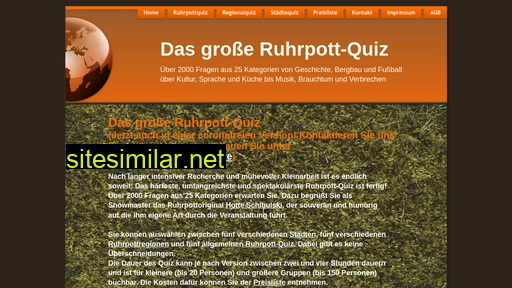 Ruhrpott-quiz similar sites