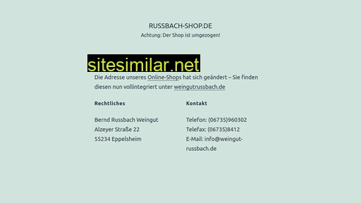 Russbach-shop similar sites