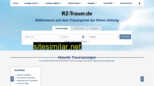 Rz-trauer similar sites