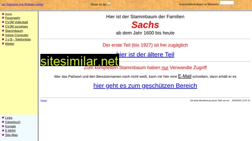 sachs-stammbaum.de alternative sites