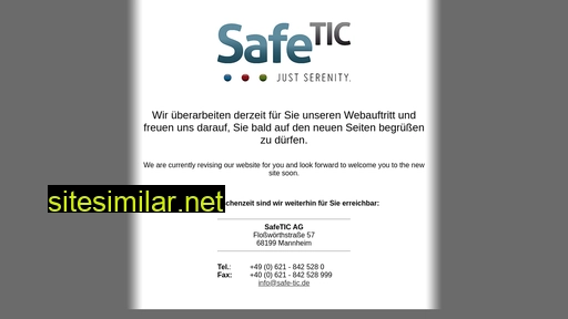Safetic-ag-erste-hilfe-informationen similar sites