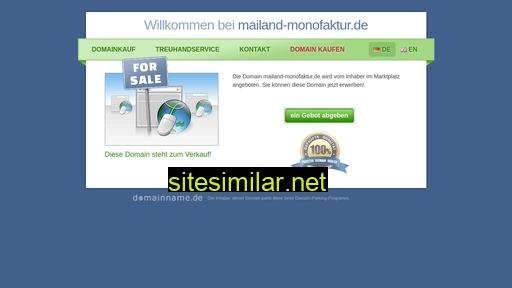 sale.mailand-monofaktur.de alternative sites