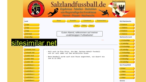 salzlandfussball.de alternative sites