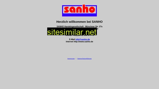 sanho.de alternative sites