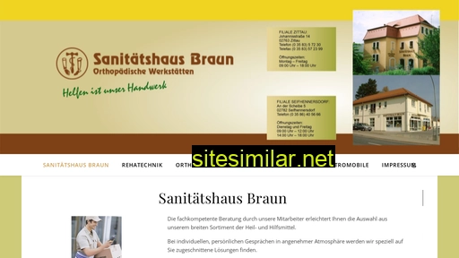 sanitaetshaus-braun.de alternative sites